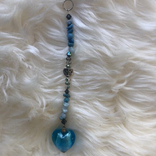 Blue Heart Sun Catcher