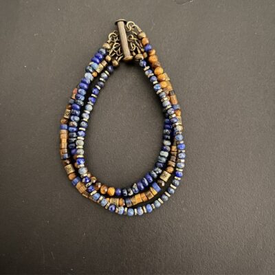 Lapis, Jasper, Tiger's Eye Bracelet