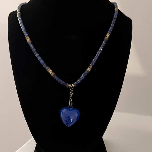 Lapis & Tiger's Eye Necklace - Image 3