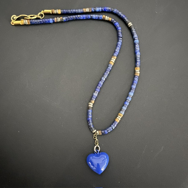 Lapis & Tiger's Eye Necklace - Image 4