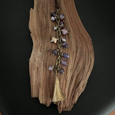 Amethyst Car Charm, Purse Charm, Hang it Anywhere Charm!